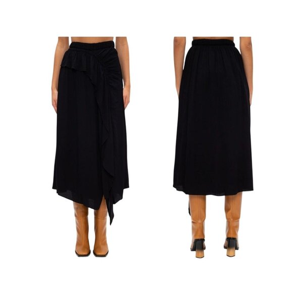 Ulla Johnson Sofia Skirt, Black, Size  4, Nwt - Picture 2 of 16